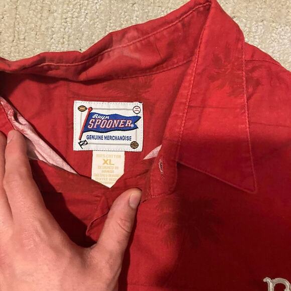 MLB Genuine Merchandise Boston Red Sox Hawaiian Sz XL - Picture 3 of 4